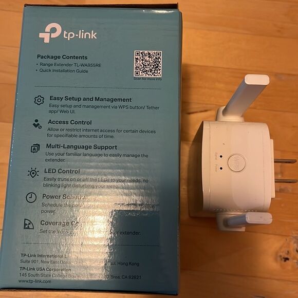 TP-Link N300 WiFi Extender(TL-WA855RE)-WiFi Range Extender, up to 300Mbps speed. - Picture 2 of 9